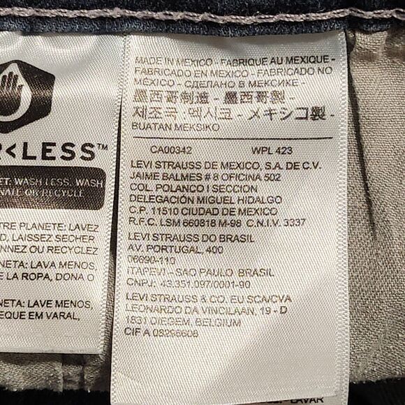 Levis 559 Mens Jeans Size 42x31 Relaxed Fit Straight Leg Denim Medium Wash - Picture 10 of 13